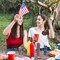 3PCS Patriotic Firework Tiered Tray Sign,4th of July Wooden Table Decoration